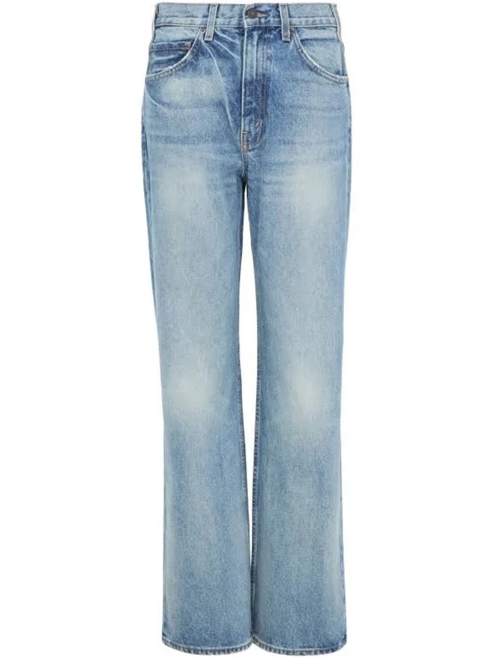 NILI LOTAN Light Wash Straight Leg Jeans